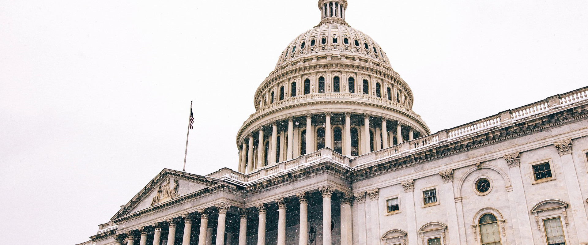 Snow on the United States Capitol Building